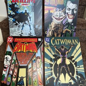 Batman comics wooden artwork 4 pieces